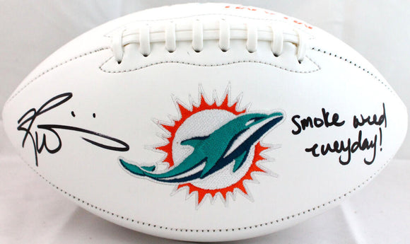 Ricky Williams Autographed Miami Dolphins Logo Football W/ SWED-Beckett Hologram Image 1