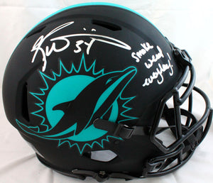 Ricky Williams Autographed Miami Dolphins F/S Eclipse Speed Authentic Helmet w/SWED-Beckett Hologram Image 1