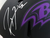 Ray Lewis Autographed Ravens F/S Eclipse Speed Helmet-Beckett W Hologram *Silver Image 2