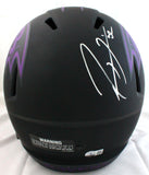 Ray Lewis Autographed Ravens F/S Eclipse Speed Helmet-Beckett W Hologram *Silver Image 4