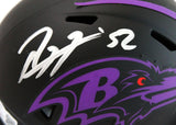 Ray Lewis Autographed Baltimore Ravens Eclipse Speed Mini Helmet-Beckett W Hologram Image 2