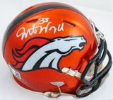 Javonte Williams Autographed Denver Broncos Flash Speed Mini Helmet-Beckett W Hologram *White Image 1