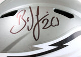 Brian Dawkins Autographed Eagles F/S Flash Speed Helmet-Beckett W Hologram *Black Image 2