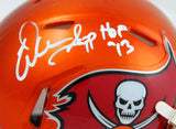 Warren Sapp Autographed Tampa Bay Buccaneers Flash Speed Mini Helmet w/HOF-Beckett W Hologram *White Image 2