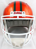 Warren Sapp Autographed Miami Hurricanes F/S Flash Speed Helmet w/Insc.-Beckett W Hologram *White Image 3