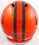 Warren Sapp Autographed Miami Hurricanes F/S Flash Speed Helmet w/Insc.-Beckett W Hologram *White Image 4