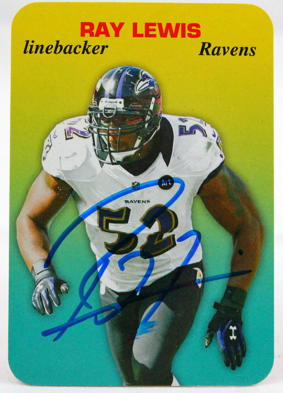2013 Topps Archives #19 Ray Lewis Baltimore Ravens Autograph Beckett Witness  Image 1