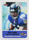 2002 Fleer #7 Ray Lewis Baltimore Ravens Autograph Beckett Witness  Image 1