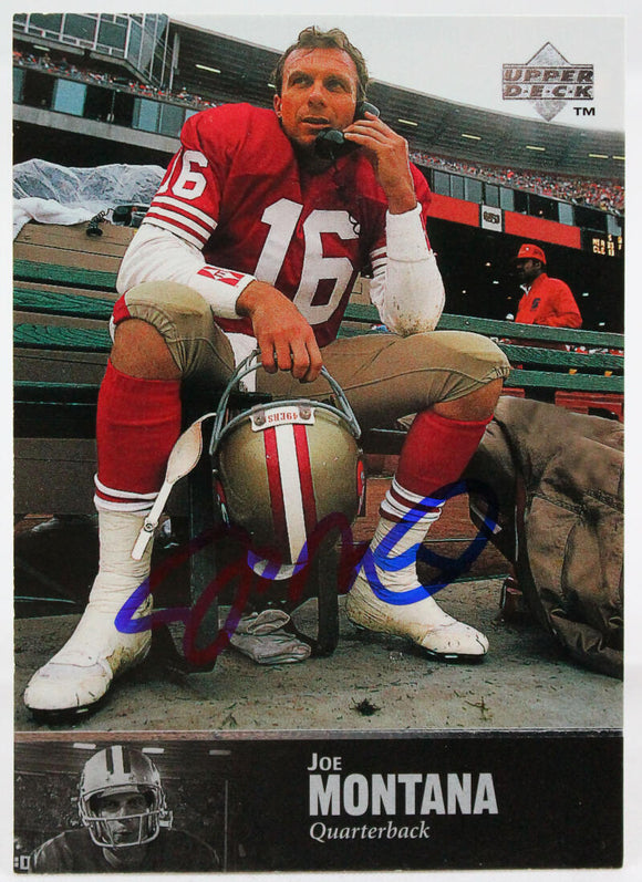 1997 Upper Deck #178 Joe Montana San Francisco 49ers Auto Beckett Authenticated Image 1