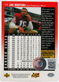 1997 Upper Deck #178 Joe Montana San Francisco 49ers Auto Beckett Authenticated Image 2