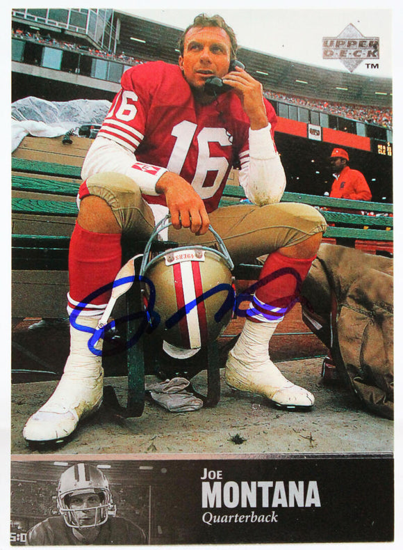 1997 Upper Deck #178 Joe Montana SF 49ers Autograph Beckett Authenticated  Image 1