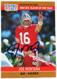 1990 Proset #2 Joe Montana Auto SF 49ers Autograph Beckett Authenticated  Image 1
