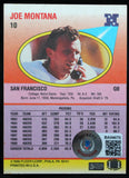 1990 Fleer #10 Joe Montana Auto SF 49ers Autograph Beckett Authenticated  Image 2