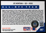 1991 Pro Set #387 Joe Montana Auto SF 49ers Autograph Beckett Authenticated  Image 2