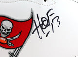 Warren Sapp Autographed Tampa Bay Buccaneers Logo Football w/ HOF-Beckett W Hologram *Black Image 3