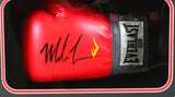 Mike Tyson Autographed Shadow Box Red EverfreshBoxing Glove #2- JSA W Auth *left Image 2