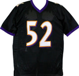 Ray Lewis Autographed Black Pro Style Jersey-Beckett W Hologram *Black Image 3