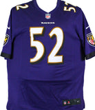 Ray Lewis Autographed Baltimore Ravens Purple Nike Game Jersey W/HOF-Beckett W Hologram *Black Image 3