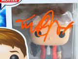 Michael J. Fox Autographed Marty in Puffy Vest Funko Pop Figurine #961- JSA W *Orange Image 2