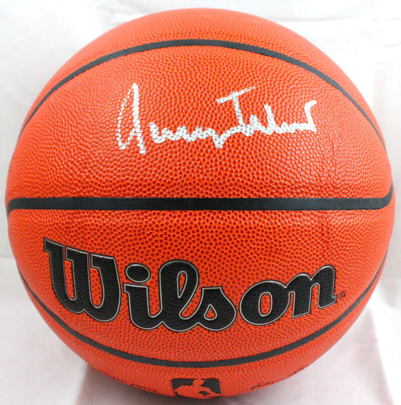 Jerry West Autographed Official NBA Wilson Basketball-Beckett W Hologram *Silver Image 1