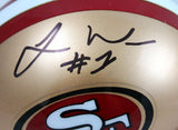 Jimmie Ward Autographed San Francisco 49ers Mini Helmet-Beckett W Hologram *Black Image 2