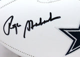 Tony Dorsett/Roger Staubach Autographed Dallas Cowboys Logo Football- Beckett W Hologram *Black Image 2