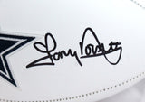 Tony Dorsett/Roger Staubach Autographed Dallas Cowboys Logo Football- Beckett W Hologram *Black Image 3
