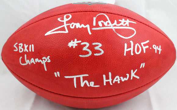 Tony Dorsett Autographed NFL Authentic Wilson Duke Football W/3 insc.-Beckett W Hologram *Silver Image 1