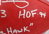 Tony Dorsett Autographed NFL Authentic Wilson Duke Football W/3 insc.-Beckett W Hologram *Silver Image 5