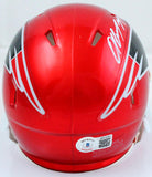 Damien Harris Autographed New England Patriots Flash Speed Mini Helmet-Beckett W Hologram *White Image 3