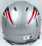 Damien Harris Autographed New England Patriots Speed Mini Helmet-Beckett W Hologram *Black Image 3