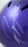 Ray Lewis Autographed Baltimore Ravens F/S Flash Speed Helmet-Beckett W Hologram *White Image 2