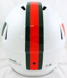 Ray Lewis Autographed Miami Hurricanes F/S Riddell Speed Helmet-Beckett W Hologram  *Black Image 4