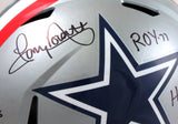 Tony Dorsett Autographed Cowboys 1976 TB Speed F/S Helmet w/5 Insc.-Beckett W Hologram *Black Image 2