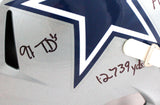 Tony Dorsett Autographed Cowboys 1976 TB Speed F/S Helmet w/5 Insc.-Beckett W Hologram *Black Image 3