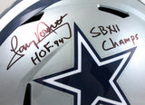 Tony Dorsett Autographed Dallas Cowboys F/S Speed Helmet w/2 Insc.-Beckett W Hologram Image 2