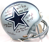 Tony Dorsett Autographed Dallas Cowboys F/S Authentic Helmet w/9 Stats- Beckett W Hologram *Black Image 1