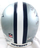 Tony Dorsett Autographed Dallas Cowboys F/S Authentic Helmet w/9 Stats- Beckett W Hologram *Black Image 6