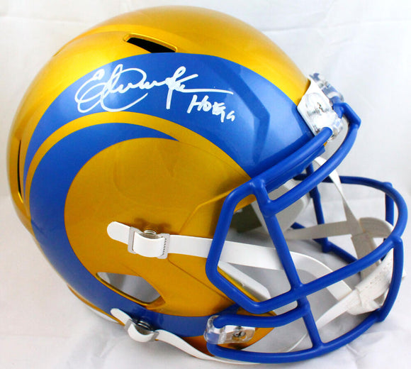 Eric Dickerson Autographed Los Angeles Rams Flash Speed F/S Helmet w/HOF-Beckett W Hologram *White Image 1
