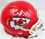 Clyde Edwards-Helaire Autographed KC Chiefs Speed Mini Helmet-Beckett W Hologram *White Image 1