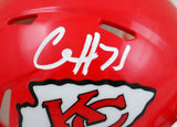 Clyde Edwards-Helaire Autographed KC Chiefs Speed Mini Helmet-Beckett W Hologram *White Image 2