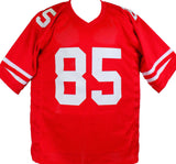 Vernon Davis Autographed Red Pro Style Jersey-Beckett W Hologram *Black Image 3