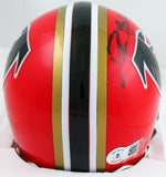 Deion Sanders Autographed Atlanta Falcons 66-69 TB Mini Helmet-Beckett W Hologram *Black Image 3