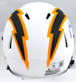 Darren Sproles Autographed Chargers Lunar Speed Mini Helmet- Beckett W Hologram *Blue Image 3
