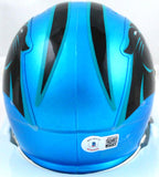 Luke Kuechly Autographed Carolina Panthers Flash Speed Mini Helmet-Beckett W Hologram*White Image 3