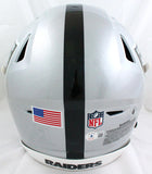 Josh Jacobs Autographed Las Vegas Raiders F/S SpeedFlex Helmet- Beckett W Hologram *Black Image 4