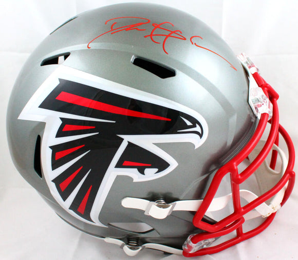 Deion Sanders Autographed Atlanta Falcons F/S Flash Speed Helmet-Beckett W Hologram *Red Image 1