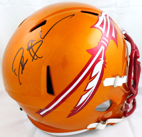 Deion Sanders Autographed FSU Seminoles F/S Flash Speed Helmet-Beckett W Hologram *Black Image 1