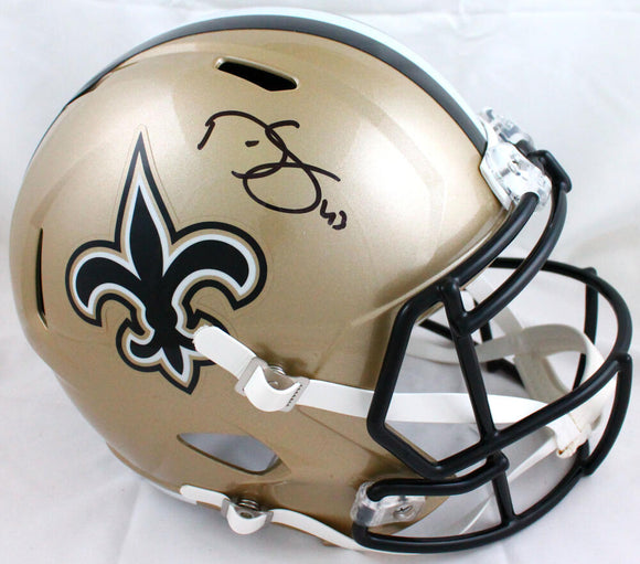 Darren Sproles Autographed New Orleans Saints F/S Speed Helmet-Beckett W Hologram *Black Image 1