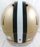 Darren Sproles Autographed New Orleans Saints F/S Speed Helmet-Beckett W Hologram *Black Image 4